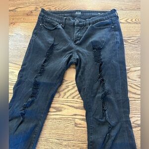 Ana Black Wash Distressed Jeans